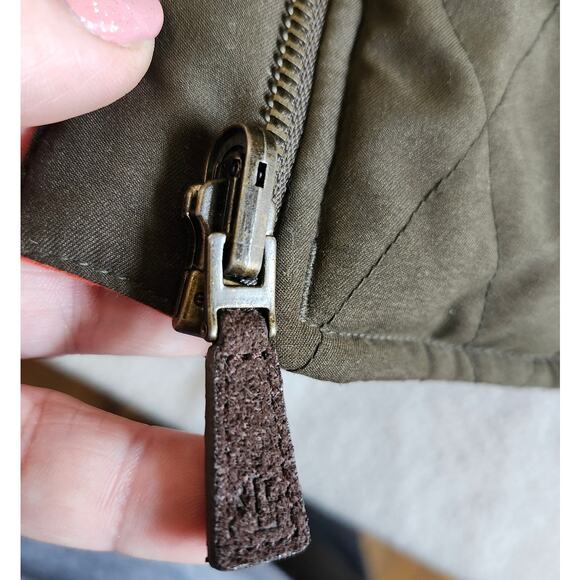 Vintage Ralph Lauren Large Reversible Green/Orange Hunting Utility Vest Quilted - Picture 4 of 9